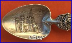 Rare Figural Saint John Divine Cathedral Sterling Silver Souvenir Spoon Shiebler