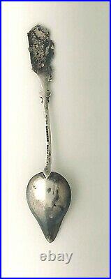 Rare Gustavus Seifert Canadian Sterling Silver Souvenir Spoon For Quebec