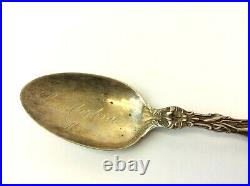 Rare Ornate 425 Sterling E Pat 901 Cumberland Maryland MD Silver Spoon Souvenir