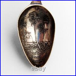 Rare Souvenir Seminole Soffkee Spoon Florida Gorham Sterling Silver