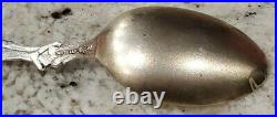 Rare Weidlich Sterling Spoon Full Figural 5 7/16 Indian Holding Tomahawk Nice