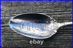 Reed & Barton Ster. Love Disarmed Pattern Chicago, Illinois Souvenir Spoon