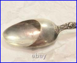 Rose Pattern Antique Wallace Sterling Silver Hooded Medicine Spoon