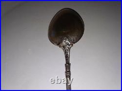 SILVER SPOON, Antique sterling with enamel from Foro Romano, Roma ITALY