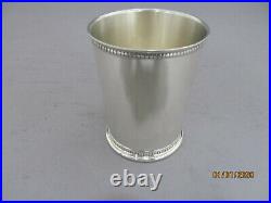 STERLING SILVER MINT JULEP CUP WITH BEADED BORDER KY look alike