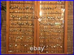 STERLING SILVER SPOON COLLECTION AND CASE-over 150 dating from 1890's to 1950's