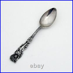Sacajawea Bird Woman Souvenir Spoon Mayer Bros Sterling Silver 1917