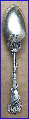 Salem Witch 1692 Demitasse Gorham Souvenir Spoon Daniel Low Witch/Black Cat