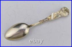 San Francisco Golden Gate Enamel Bowl Sterling Silver Souvenir Spoon