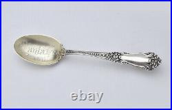 Santa Fe New Mexico Sterling Silver Souvenir Spoon, circa late 1800's