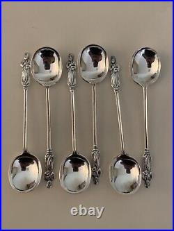 Set Antique sterling silver figural spoons A. J Bailey & sons? 1929 3 3/4