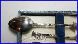 Set of 6 Australian Animal Sterling Silver Spoons by Prouds Jewelers