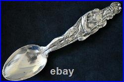 Shawnee Full Body Indian Native American with Shield Sterling Silver Spoon