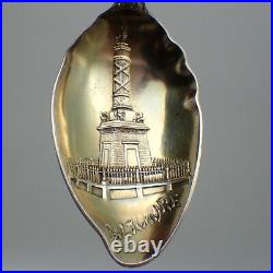 Shiebler Lady Baltimore Souvenir Spoon Nautical Handle Sterling Silver Mono TSW