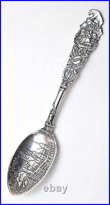 Simpson Hall Miller STERLING SILVER SPOON gold rush 1849 EUREKA CLIFF HOUSE