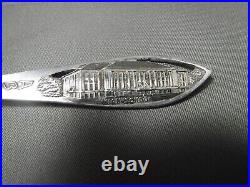 Six Antique Sterling Silver SOUVENIR SPOONS 110 grams Free Shipping