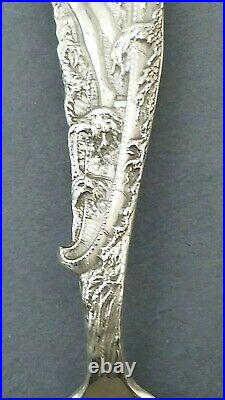 Souvenir Spoon Sterling Silver Maid of the Mist Indian Maiden Canoe Iroquois Vtg