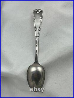 Spoon Sterling Silver Souvenir Salem Witch on Broom 1890's D. Low Durgin