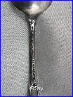 Spoon Sterling Silver Souvenir Salem Witch on Broom 1890's D. Low Durgin