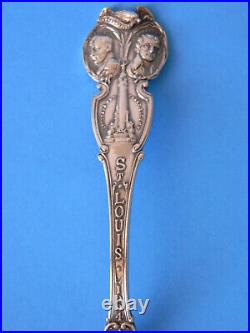 St. Louis 1904 Worlds Fair Louisiana Purchase Exposition Souvenir Spoon Sterling