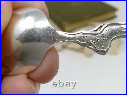 Sterling. 925 Silver Souvenir Spoon Denver Colo Capital Front & Back Indian