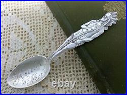 Sterling. 925 Silver Souvenir Spoon Helena Montana Full Indian Handle