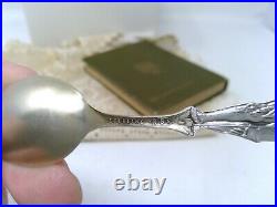 Sterling. 925 Silver Souvenir Spoon Juneau Full Indian & Full Miner Figure