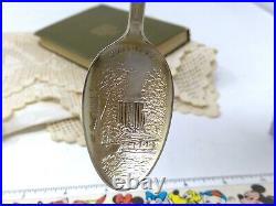 Sterling. 925 Silver Souvenir Spoon Minne Ha Ha Gold Wash Full Indian