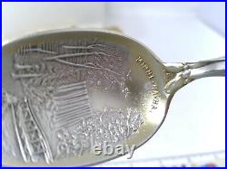 Sterling. 925 Silver Souvenir Spoon Minne Ha Ha Minneapolis Full Indian