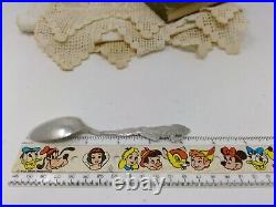 Sterling. 925 Silver Souvenir Spoon Sand Point Idaho Kneeling Indian