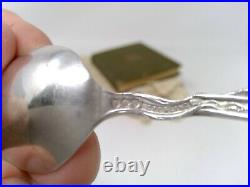 Sterling. 925 Silver Souvenir Spoon SandPoint Idaho Kneeling Indian