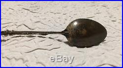 Sterling & Enamel Beauvoir Mississippi Confederate Home Souvenir Sterling Spoon