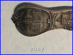 Sterling GORHAM Souvenir Spoon CHICAGO 1832 Fort Dearborn POST OFFICE LOT WOW