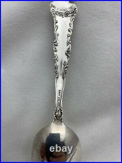 Sterling Silver. 925 STUNNING LADY 1893 WORLDS FAIR Chicago Souvenir SPOON