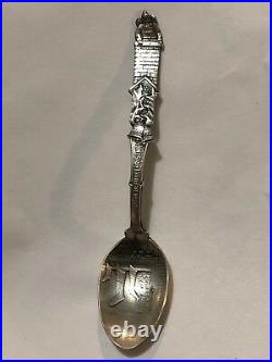 Sterling Silver Antique Spoon 4.5, Twas The Night Before Christmas, Santa Claus