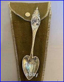 Sterling Silver Betsy Ross Patriotic American Flag Spoon By JE Caldwell D. A. R