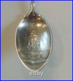 Sterling Silver CINCINNATI Juncta Juvant Demitasse Souvenir Spoon (#4)