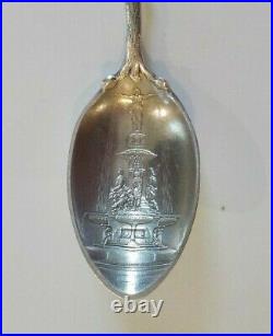 Sterling Silver CINCINNATI Juncta Juvant Demitasse Souvenir Spoon (#4)