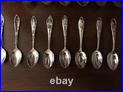 Sterling Silver Collector Souvenir Spoons Lot of 25 spoons ALL STERLING