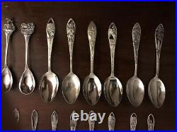 Sterling Silver Collector Souvenir Spoons Lot of 25 spoons ALL STERLING