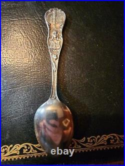 Sterling Silver Iowa Council Oak 6in Souvenir Spoon