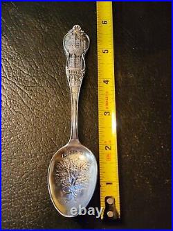 Sterling Silver Iowa Council Oak 6in Souvenir Spoon