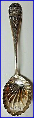 Sterling Silver John G. Whittier House Amesbury, Ma Souvenir Spoon-durgin 925