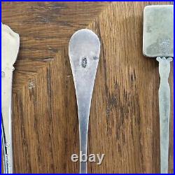 Sterling Silver Lot Of 8 Souvenir Spoons 99 Grams Quebec England Japan Canada