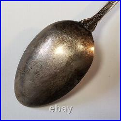 Sterling Silver Souvenir Spoon Allegheny City Pittsburgh Engraved FL0580
