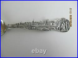 Sterling Silver Souvenir Spoon Art Institute Chicago Skyline