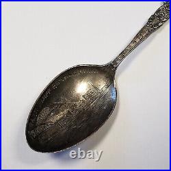 Sterling Silver Souvenir Spoon Barn Bluff Red Wing MN Engraved FL0916