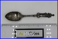 Sterling Silver Souvenir Spoon Blind Justice & Court House, Nevada, Missouri