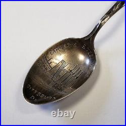 Sterling Silver Souvenir Spoon Carnegie Steelworks Pittsburg PA FL0553