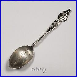 Sterling Silver Souvenir Spoon Claire City SD 4 Leaf Clover Engraved FL1072